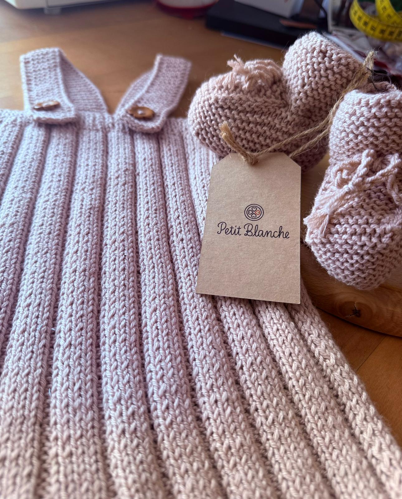 Set Completo in Maglia Beige - Vista 3