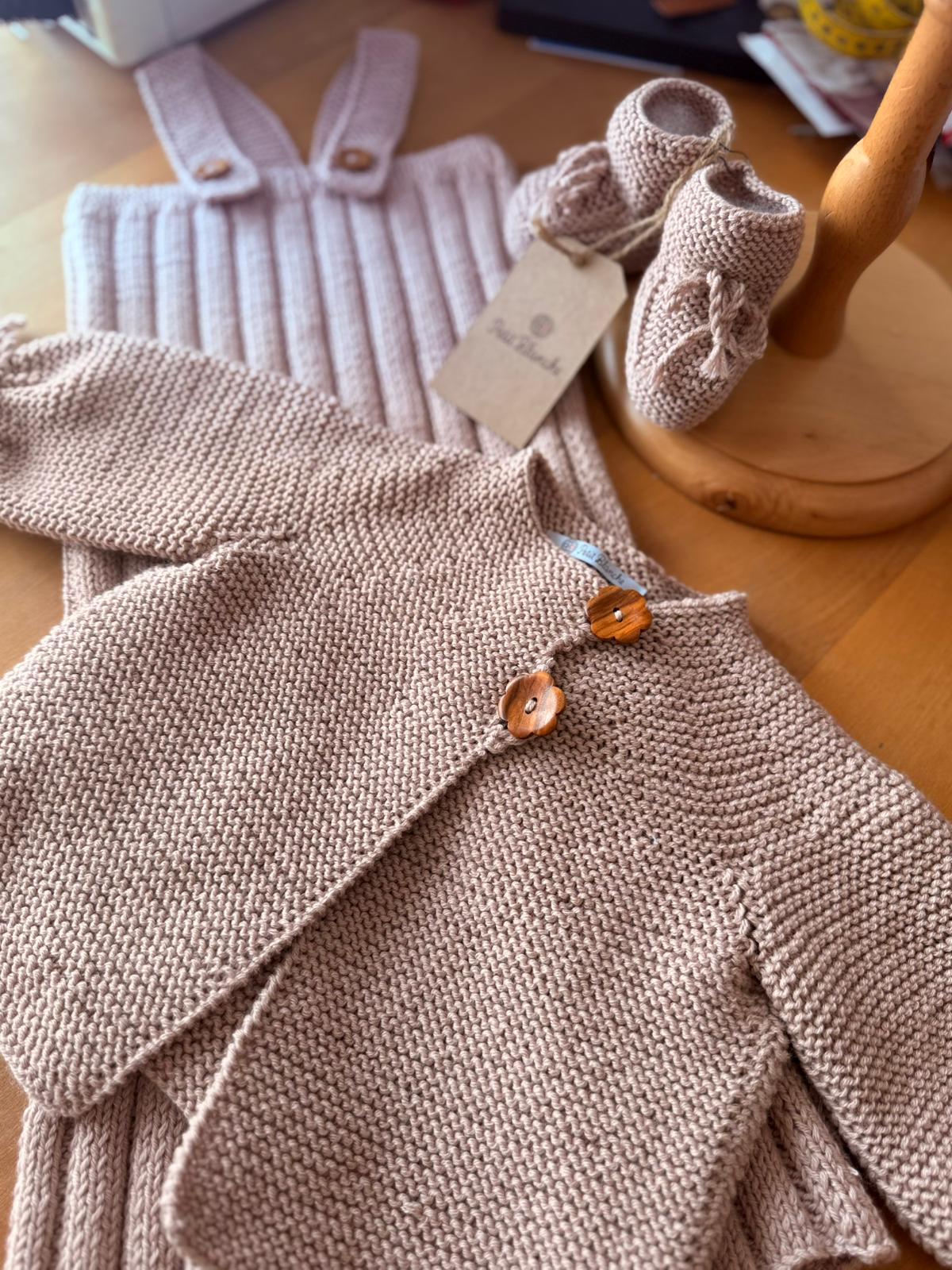 Set Completo in Maglia Beige - Vista 5