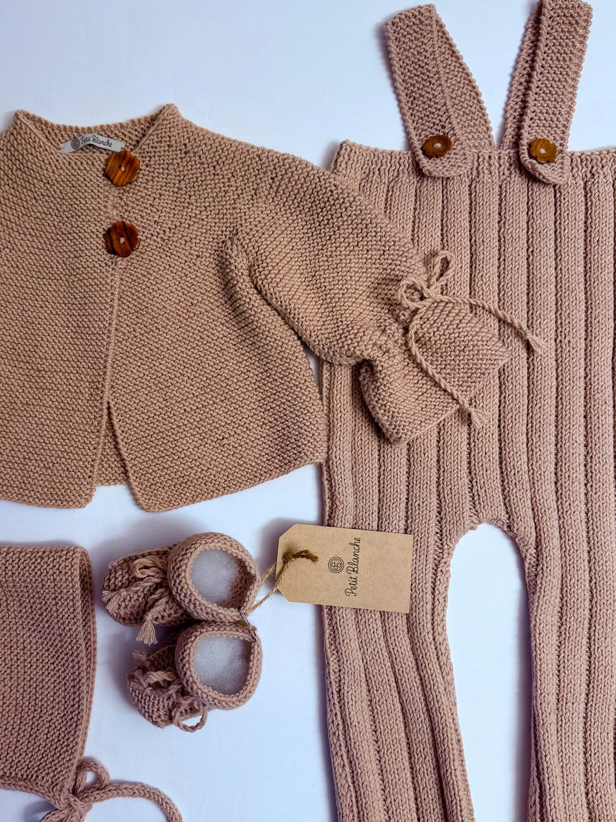 Set Completo in Maglia Beige - Vista 7