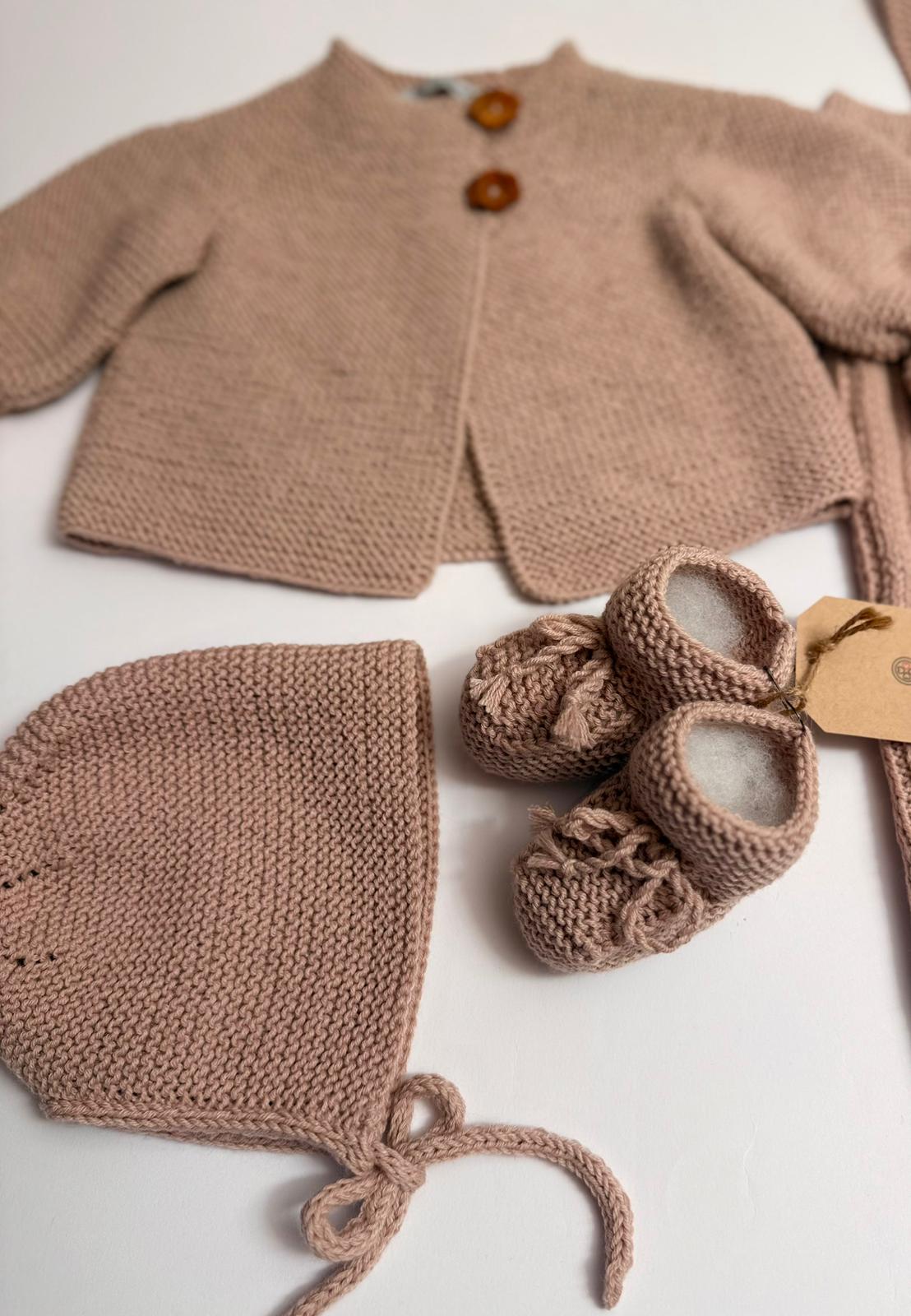Set Completo in Maglia Beige - Vista 8